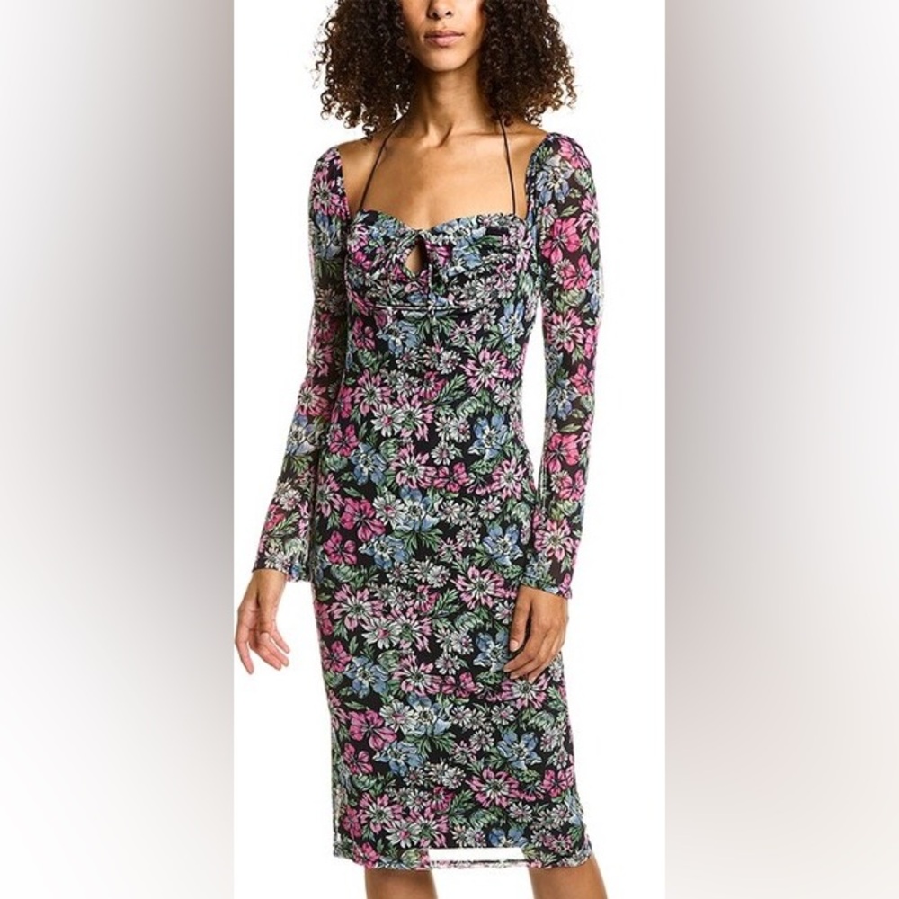 NWT 4S13NNA Label Floral Pazmina Dress Size M
